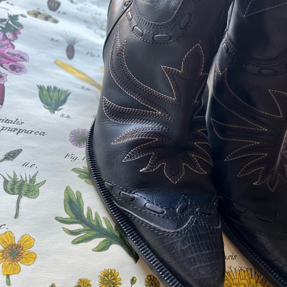 Vero Cuoio Vintage Embroidered Cowboy Boots - Women’s 8 - Made In Italy - Picture 8 of 16